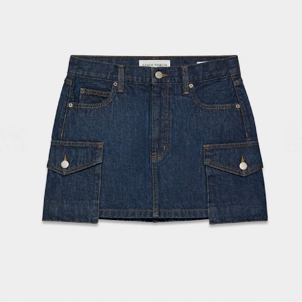 Aritzia Denim Forum The '90s Cargo Mini Denim Skirt